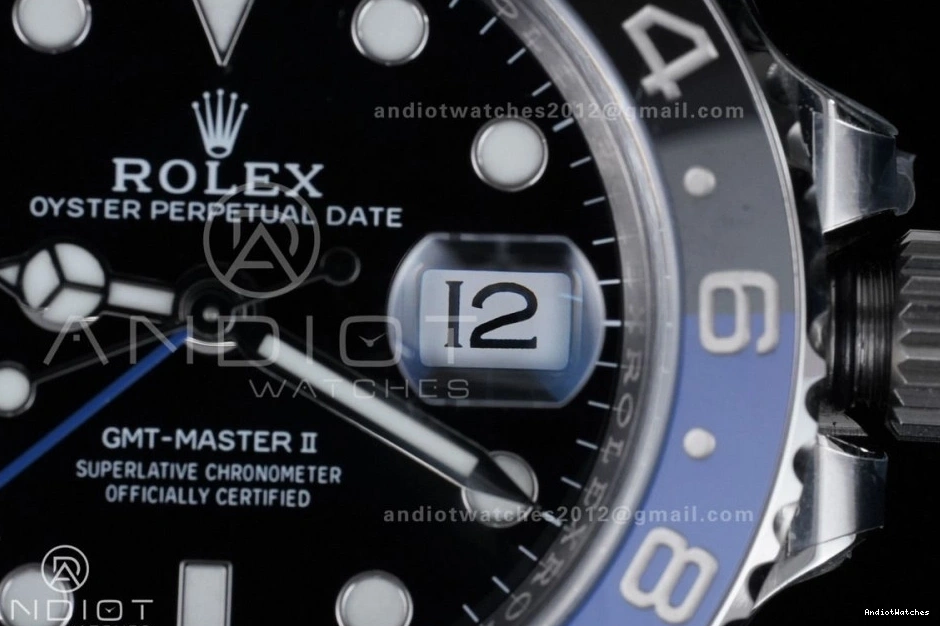 904L ARF SS Batman Edition 1:1 GMT V Oyster Best Bracelet SH3285 BLNR 126710 New Master On Sleek II 851 0213